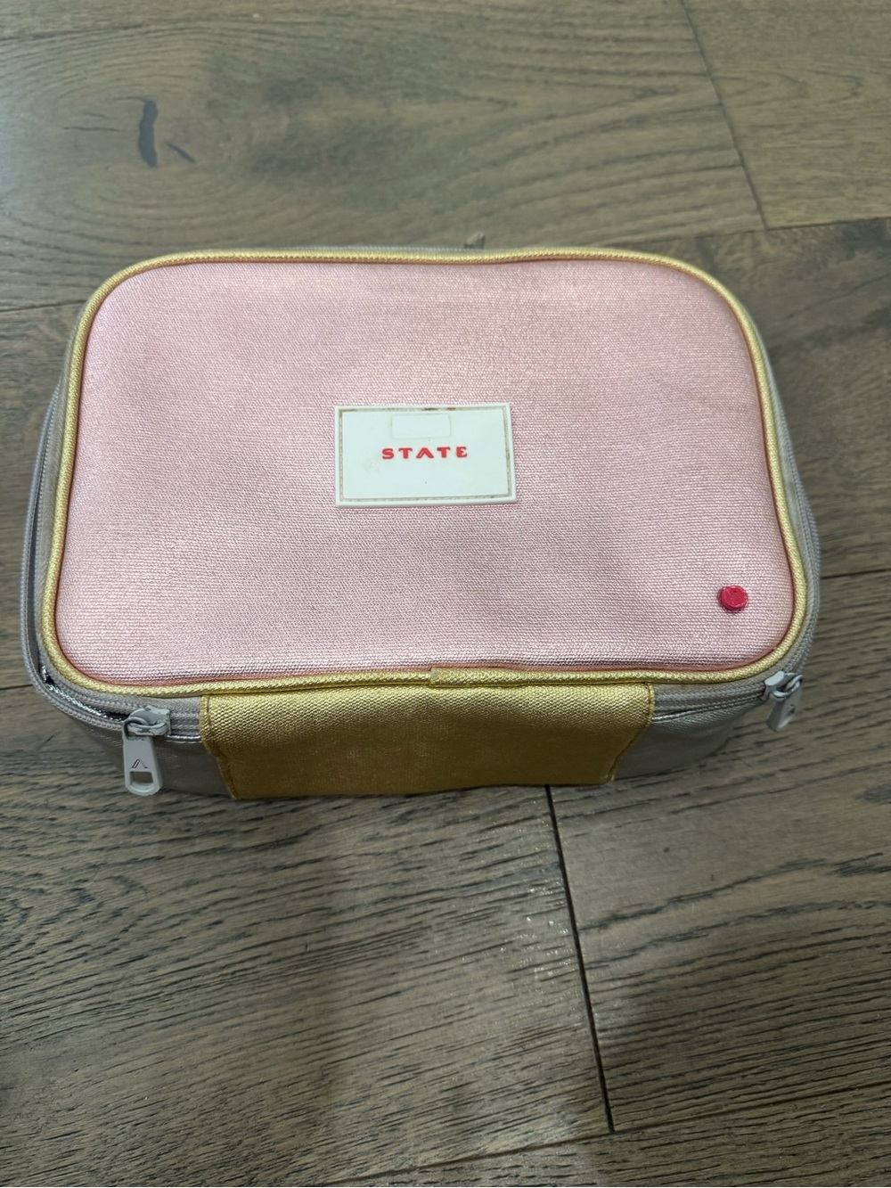 STATE Pink and Gold and Silver lunchbox